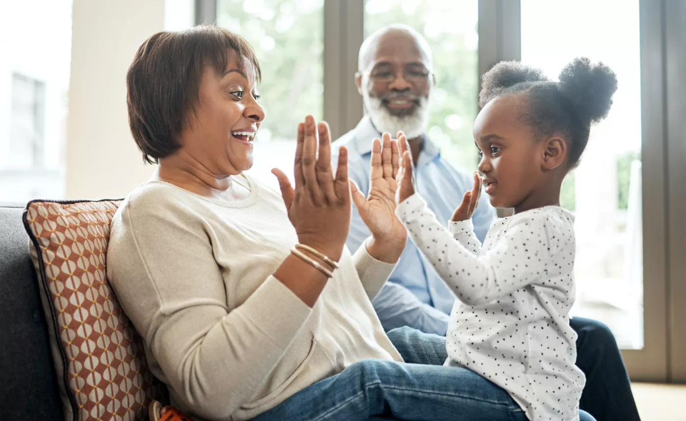  Woman playing with the child
