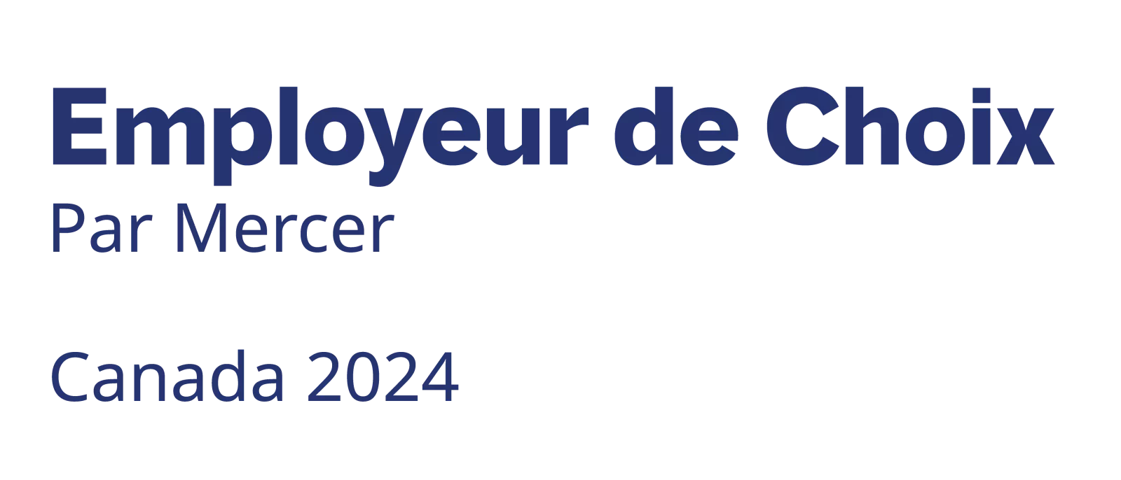 Employeur de choix par mercer Canada 2024