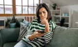 Woman checking her phone